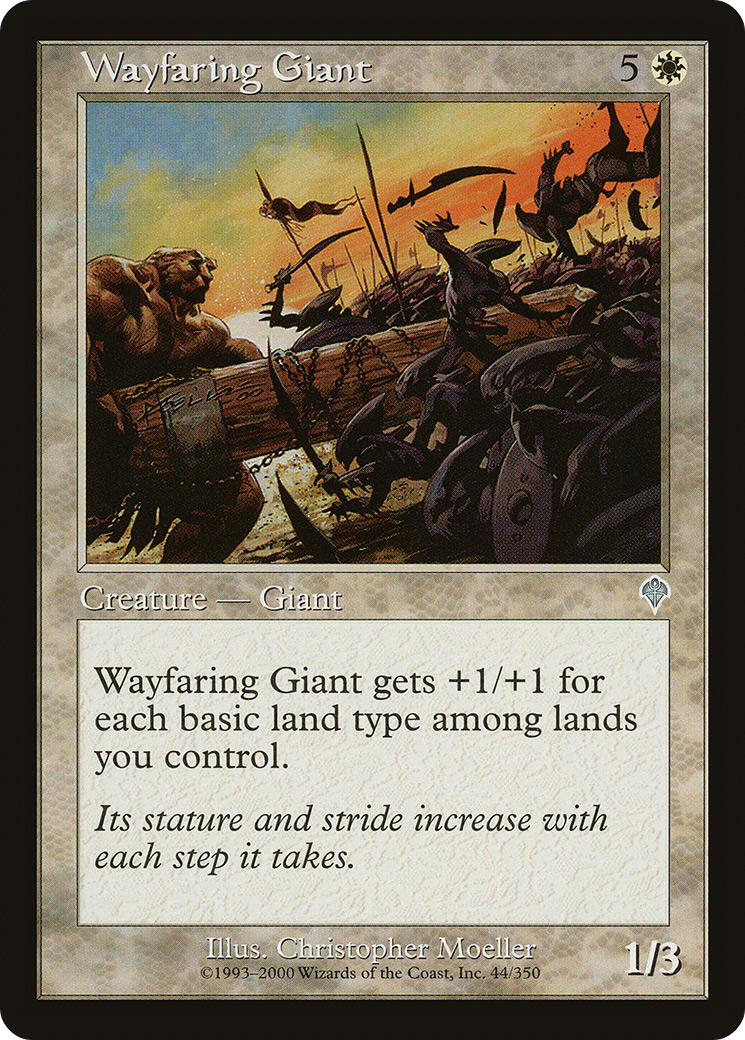 Wayfaring Giant (INV-044) - Invasion - Premium MTG Single from Wizards of the Coast - Just $0.08! Shop now at Game Crave Tournament Store