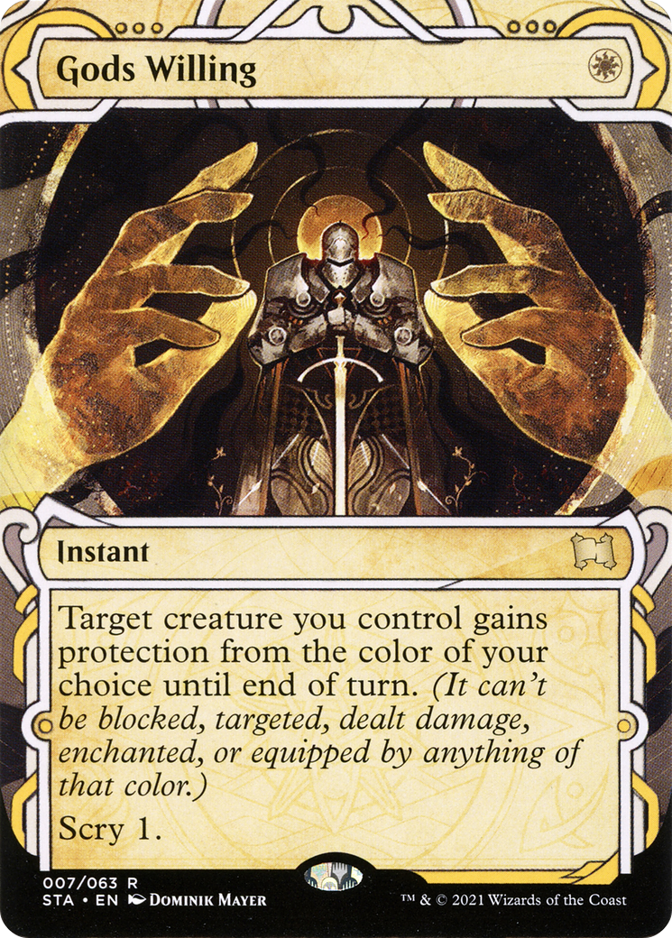 Gods Willing (STA-007) - Strixhaven Mystical Archive: (Showcase) (Borderless) Foil - Premium MTG Single from Wizards of the Coast - Just $0.15! Shop now at Game Crave Tournament Store