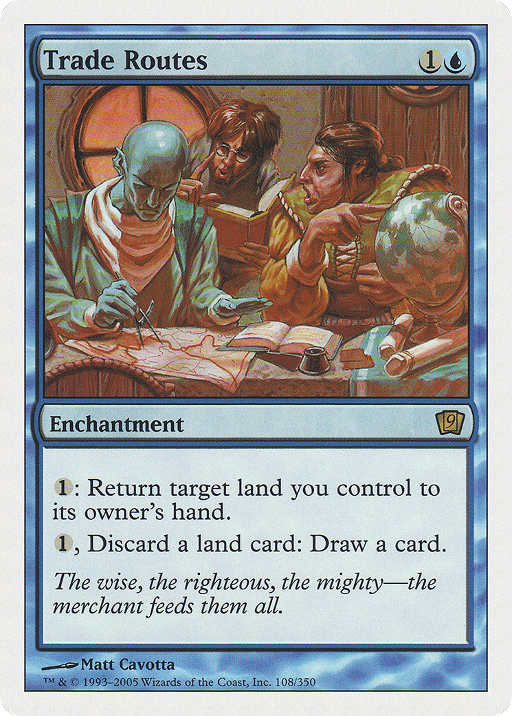 Trade Routes (9ED-108) - Ninth Edition - Premium MTG Single from Wizards of the Coast - Just $0.81! Shop now at Game Crave Tournament Store