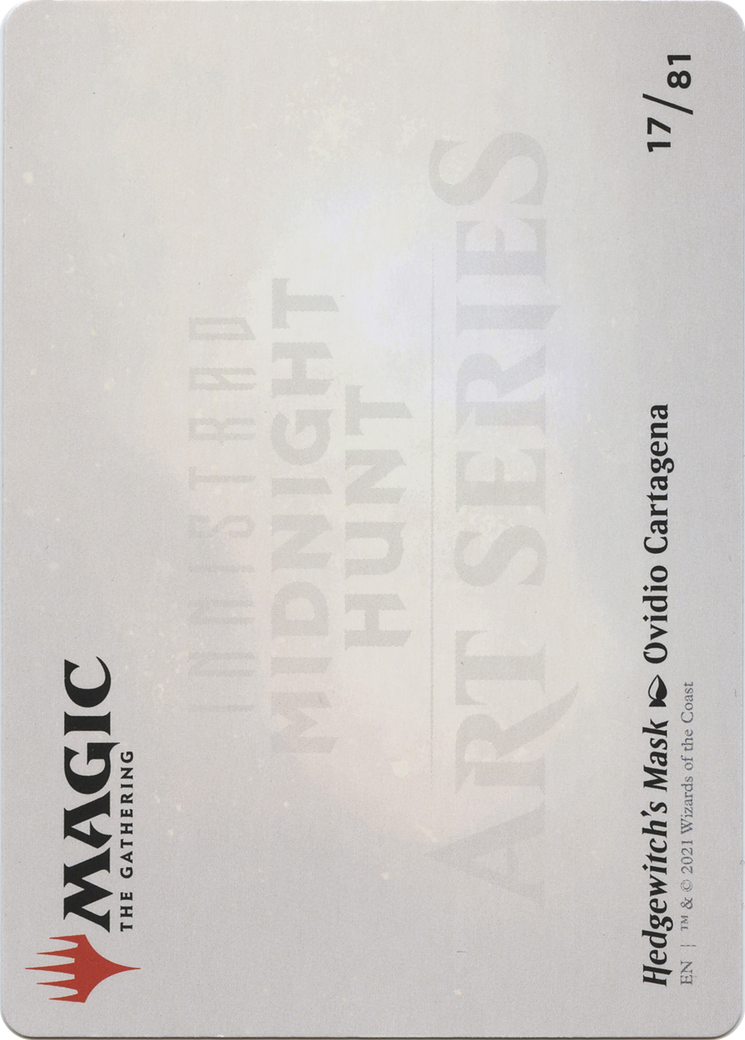 Hedgewitch's Mask // Hedgewitch's Mask (AMID-017) - Midnight Hunt Art Series (Borderless) Foil - Premium MTG Single from Wizards of the Coast - Just $0! Shop now at Game Crave Tournament Store