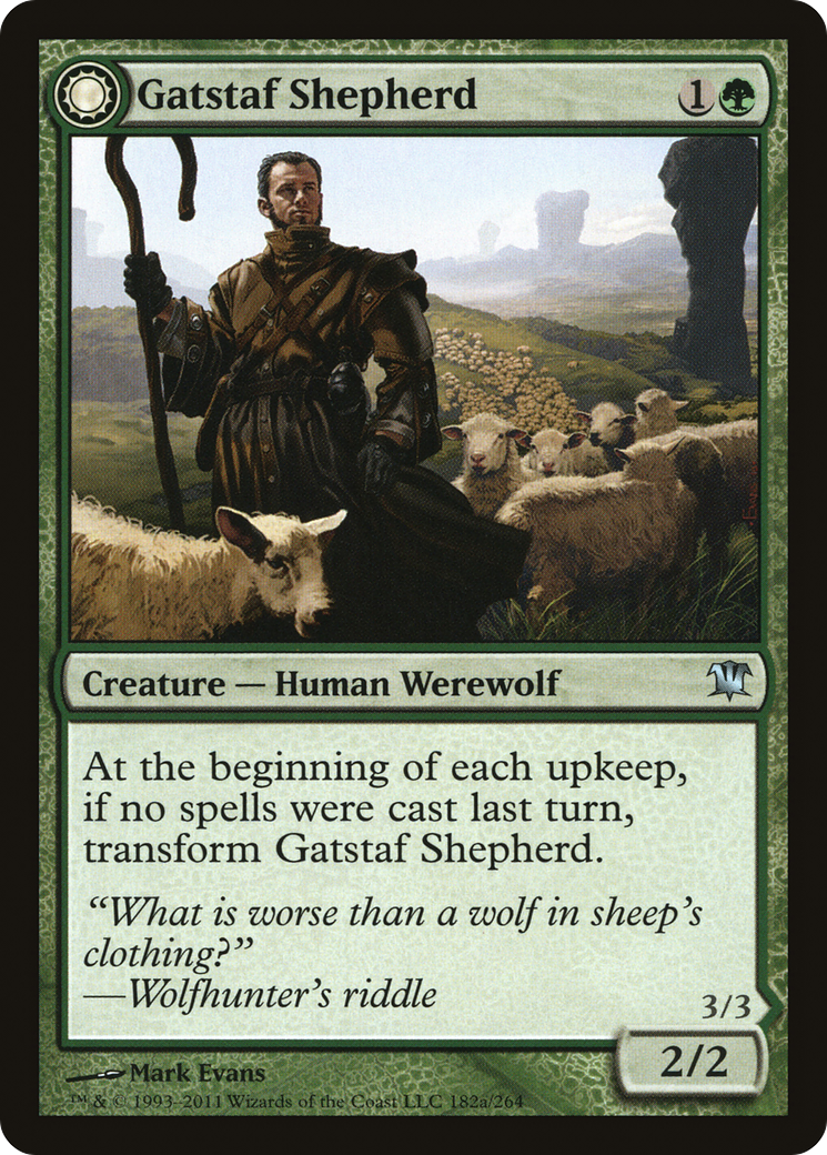 Gatstaf Shepherd // Gatstaf Howler (ISD-182) - Innistrad: (Double Faced Transform) - Premium MTG Single from Wizards of the Coast - Just $0.25! Shop now at Game Crave Tournament Store