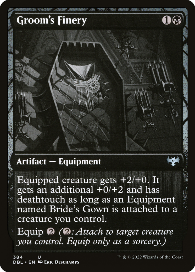 Groom's Finery (DBL-384) - Innistrad: Double Feature - Premium MTG Single from Wizards of the Coast - Just $0.08! Shop now at Game Crave Tournament Store