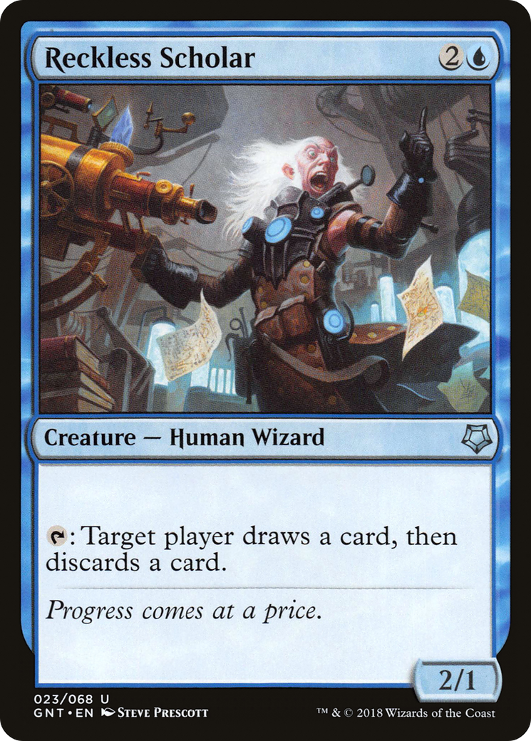 Reckless Scholar (GNT-023) - Game Night - Premium MTG Single from Wizards of the Coast - Just $0.08! Shop now at Game Crave Tournament Store