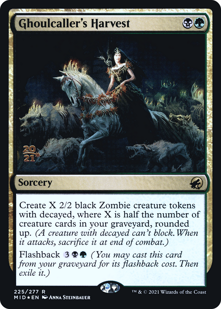 Ghoulcaller's Harvest (PMID-225S) - Innistrad: Midnight Hunt Promos Foil - Premium MTG Single from Wizards of the Coast - Just $0.08! Shop now at Game Crave Tournament Store