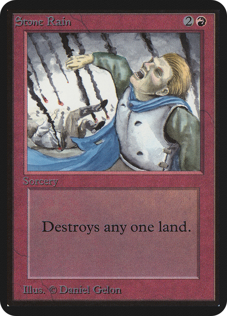 Stone Rain (LEA-177) - Limited Edition Alpha - Premium MTG Single from Wizards of the Coast - Just $10.54! Shop now at Game Crave Tournament Store