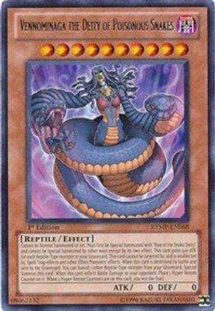 Vennominaga the Deity of Poisonous Snakes (RYMP-EN068) - Ra Yellow Mega Pack 1st Edition - Premium Yugioh Single from Konami - Just $0.25! Shop now at Game Crave Tournament Store