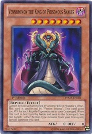 Vennominon the King of Poisonous Snakes (RYMP-EN069) - Ra Yellow Mega Pack Unlimited - Premium Yugioh Single from Konami - Just $0.25! Shop now at Game Crave Tournament Store