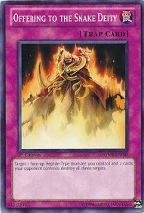 Offering to the Snake Deity (RYMP-EN085) - Ra Yellow Mega Pack 1st Edition - Premium Yugioh Single from Konami - Just $0.25! Shop now at Game Crave Tournament Store