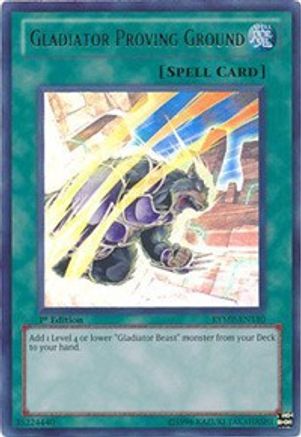 Gladiator Proving Ground (RYMP-EN110) - Ra Yellow Mega Pack 1st Edition - Premium Yugioh Single from Konami - Just $5.95! Shop now at Game Crave Tournament Store