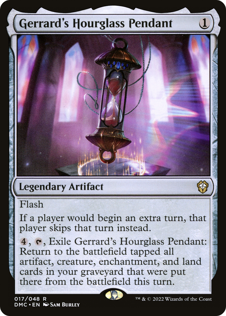 Gerrard's Hourglass Pendant (DMC-017) - Dominaria United Commander - Premium MTG Single from Wizards of the Coast - Just $0.53! Shop now at Game Crave Tournament Store