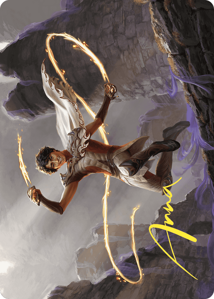 Kellan, the Fae-Blooded // Kellan, the Fae-Blooded (AWOE-039) - Wilds of Eldraine Art Series (Borderless) Foil - Premium MTG Single from Wizards of the Coast - Just $0! Shop now at Game Crave Tournament Store
