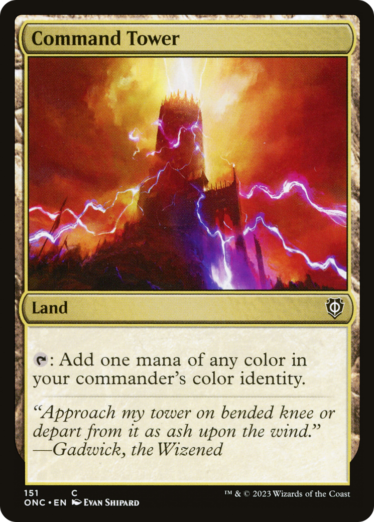 Command Tower (ONC-151) - Phyrexia: All Will Be One Commander - Premium MTG Single from Wizards of the Coast - Just $0.38! Shop now at Game Crave Tournament Store