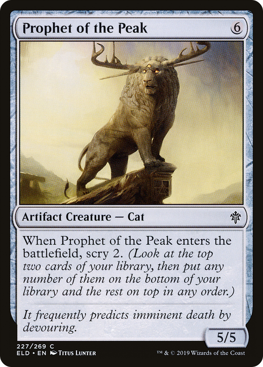 Prophet of the Peak (ELD-227) - Throne of Eldraine - Premium MTG Single from Wizards of the Coast - Just $0.08! Shop now at Game Crave Tournament Store