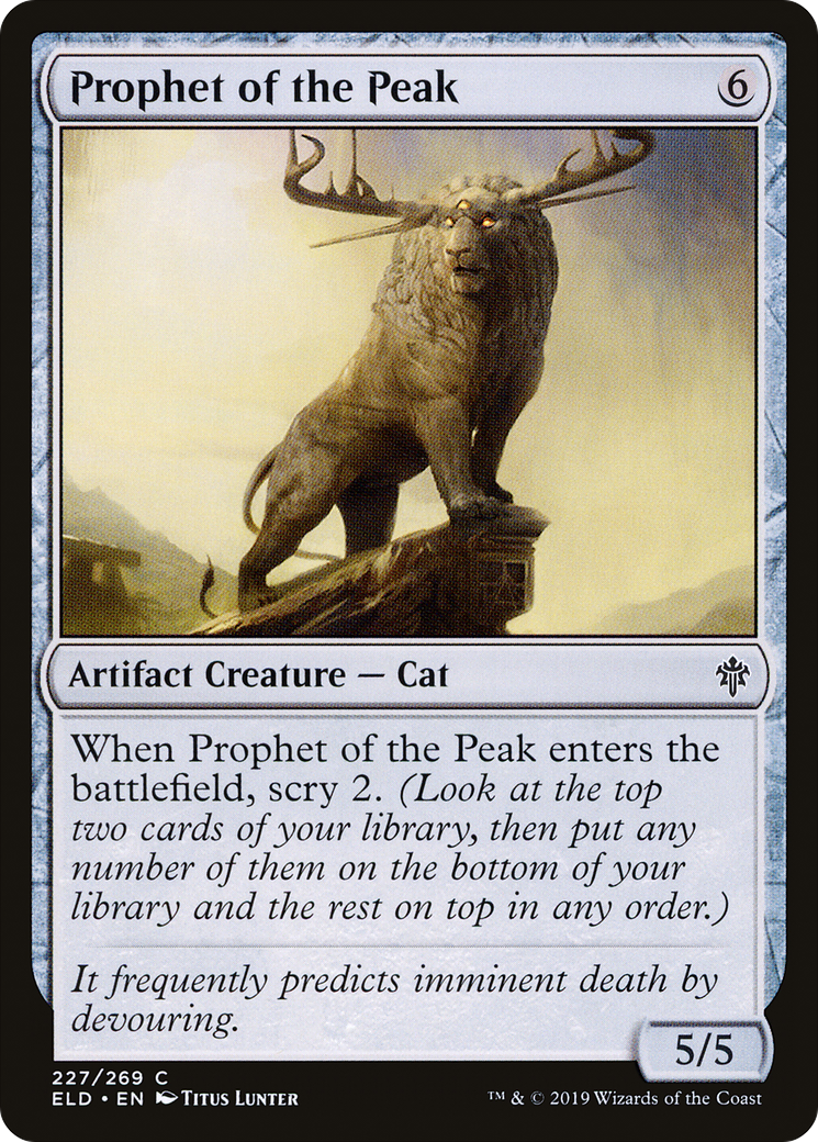 Prophet of the Peak (ELD-227) - Throne of Eldraine Foil - Premium MTG Single from Wizards of the Coast - Just $0.08! Shop now at Game Crave Tournament Store