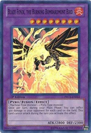 Blaze Fenix, the Burning Bombardment Bird (PRC1-EN012) - 2012 Premium Collection Tin 1st Edition - Premium Yugioh Single from Konami - Just $0.42! Shop now at Game Crave Tournament Store