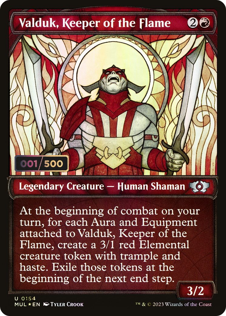 Valduk, Keeper of the Flame (MUL-154Z) - Multiverse Legends: (Showcase) Foil - Premium MTG Single from Wizards of the Coast - Just $18.77! Shop now at Game Crave Tournament Store