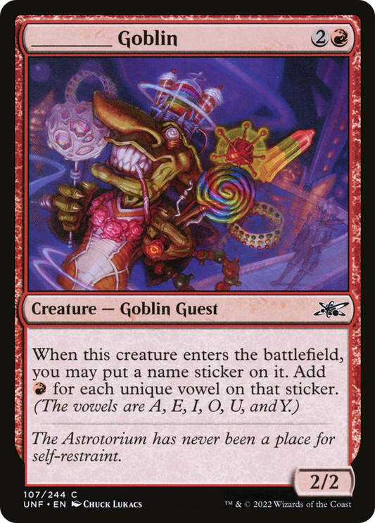 _____ Goblin (UNF-107) - Unfinity - Premium MTG Single from Wizards of the Coast - Just $0.25! Shop now at Game Crave Tournament Store