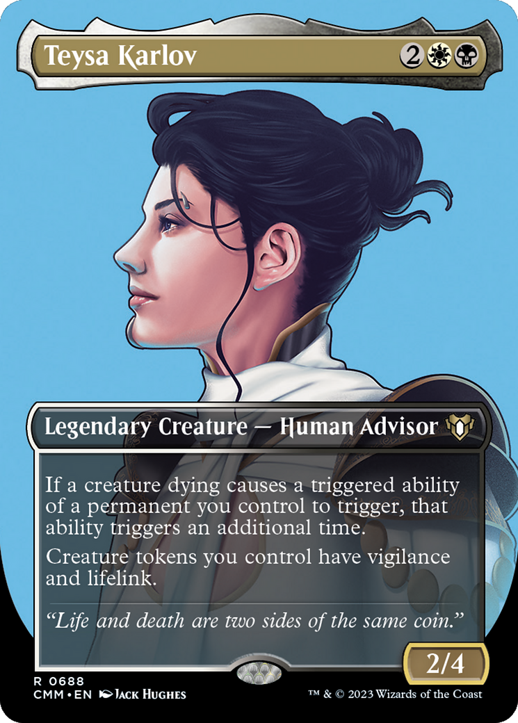 Teysa Karlov (CMM-688) - Commander Masters (Borderless) - Premium MTG Single from Wizards of the Coast - Just $0.19! Shop now at Game Crave Tournament Store