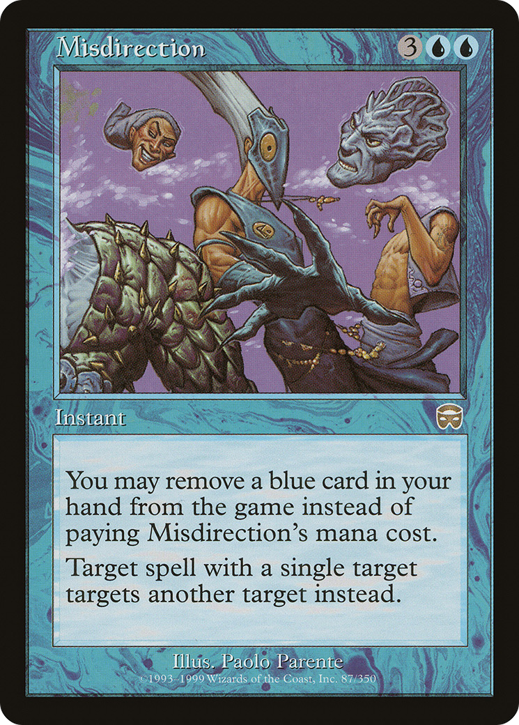 Misdirection (MMQ-087) - Mercadian Masques - Premium MTG Single from Wizards of the Coast - Just $4.13! Shop now at Game Crave Tournament Store