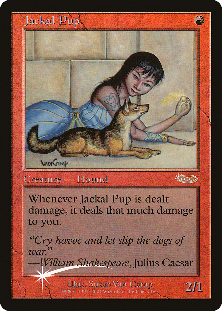 Jackal Pup (F01-008) - Friday Night Magic 2001 Foil - Premium MTG Single from Wizards of the Coast - Just $6.27! Shop now at Game Crave Tournament Store