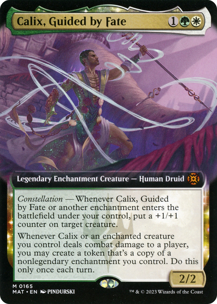 Calix, Guided by Fate (MAT-165) - March of the Machine: The Aftermath: (Extended Art, nyxtouched) - Premium MTG Single from Wizards of the Coast - Just $2.82! Shop now at Game Crave Tournament Store