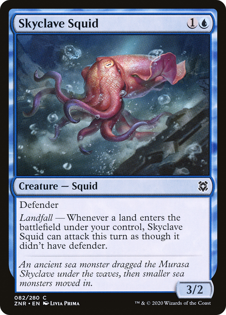 Skyclave Squid (ZNR-082) - Zendikar Rising - Premium MTG Single from Wizards of the Coast - Just $0.08! Shop now at Game Crave Tournament Store