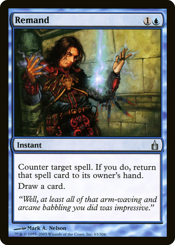 Remand (RAV-063) - Ravnica: City of Guilds - Premium MTG Single from Wizards of the Coast - Just $0.74! Shop now at Game Crave Tournament Store