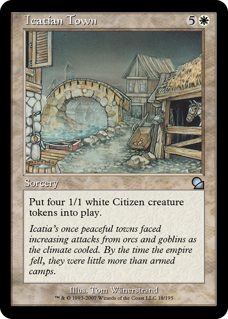 Icatian Town (ME1-018) - Masters Edition Foil - Premium MTG Single from Wizards of the Coast - Just $0! Shop now at Game Crave Tournament Store