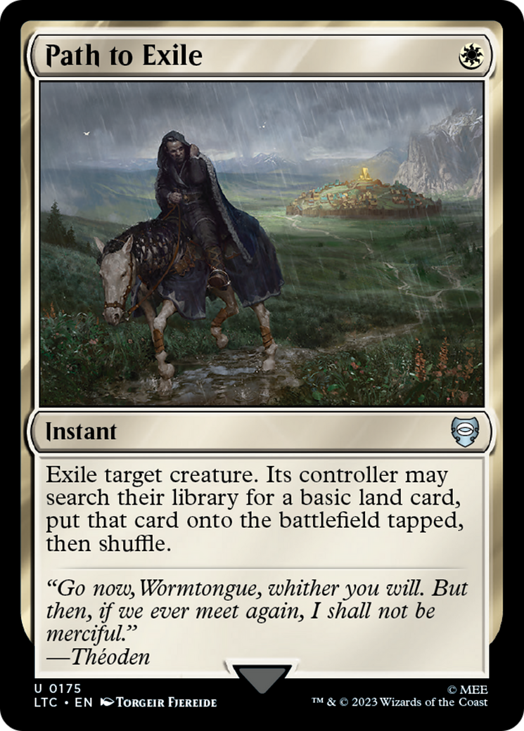 Path to Exile (LTC-175) - Tales of Middle-earth Commander - Premium MTG Single from Wizards of the Coast - Just $0.23! Shop now at Game Crave Tournament Store