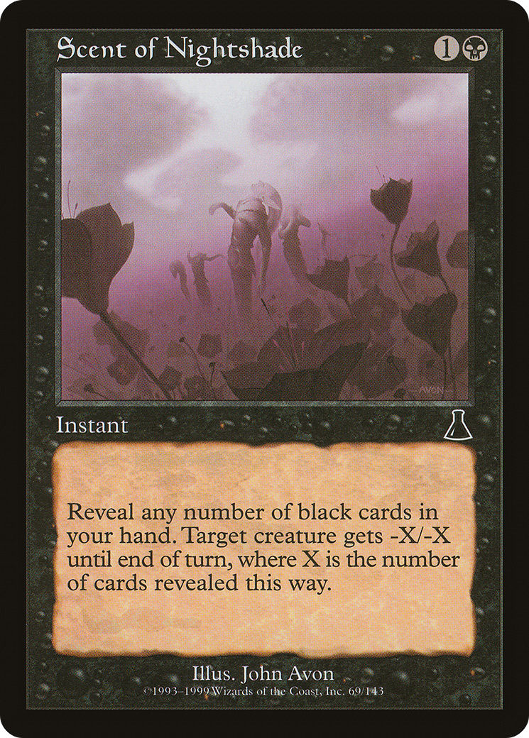 Scent of Nightshade (UDS-069) - Urza's Destiny - Premium MTG Single from Wizards of the Coast - Just $0.08! Shop now at Game Crave Tournament Store