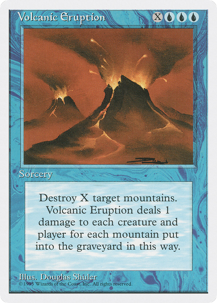 Volcanic Eruption (4ED-112) - Fourth Edition - Premium MTG Single from Wizards of the Coast - Just $0.29! Shop now at Game Crave Tournament Store