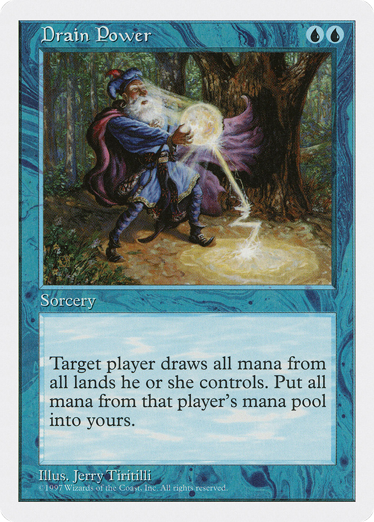 Drain Power (5ED-082) - Fifth Edition - Premium MTG Single from Wizards of the Coast - Just $0.58! Shop now at Game Crave Tournament Store