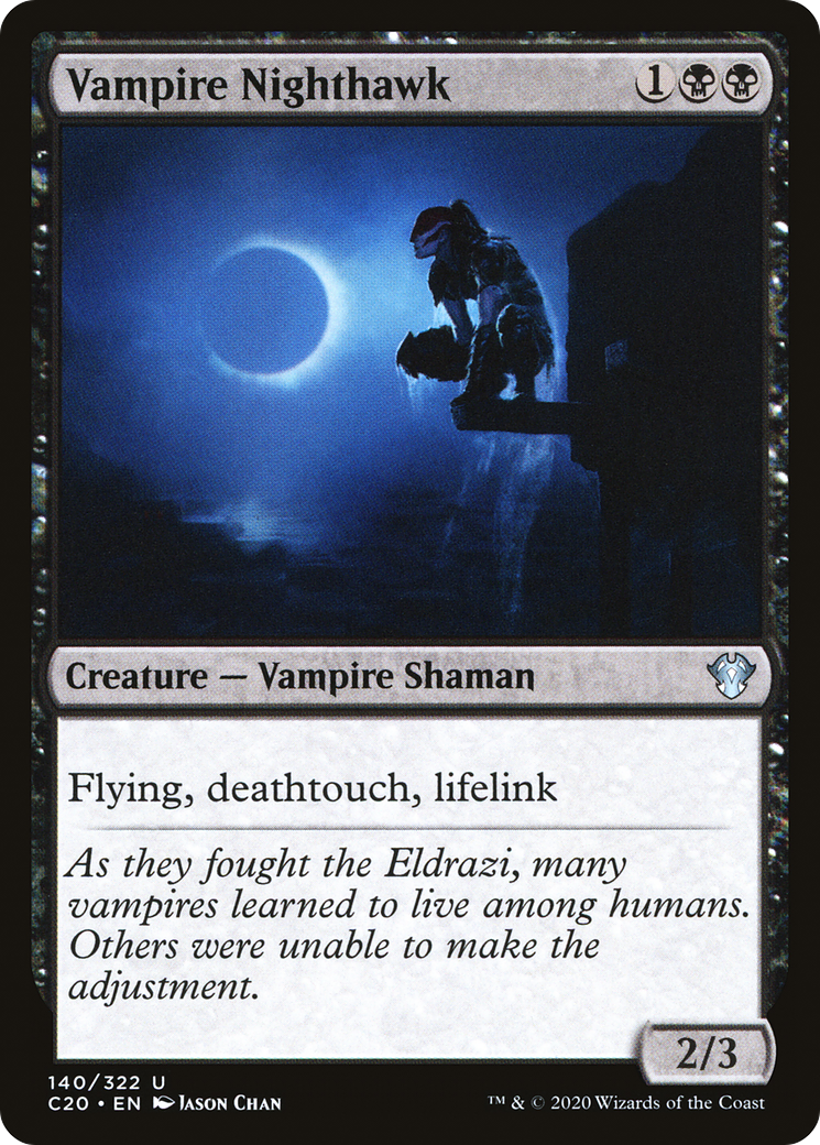 Vampire Nighthawk (C20-140) - Commander 2020 - Premium MTG Single from Wizards of the Coast - Just $0.26! Shop now at Game Crave Tournament Store