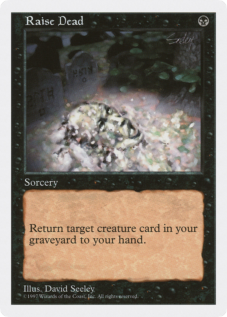 Raise Dead (5ED-191) - Fifth Edition - Premium MTG Single from Wizards of the Coast - Just $0.25! Shop now at Game Crave Tournament Store