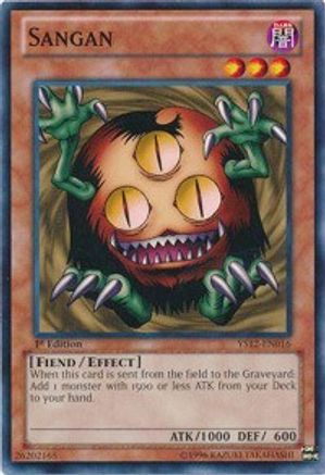 Sangan (YS12-EN016) - Starter Deck: Xyz Symphony 1st Edition - Premium Yugioh Single from Konami - Just $0.43! Shop now at Game Crave Tournament Store