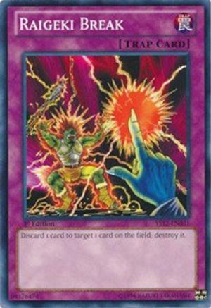 Raigeki Break (YS12-EN031) - Starter Deck: Xyz Symphony 1st Edition - Premium Yugioh Single from Konami - Just $1.08! Shop now at Game Crave Tournament Store