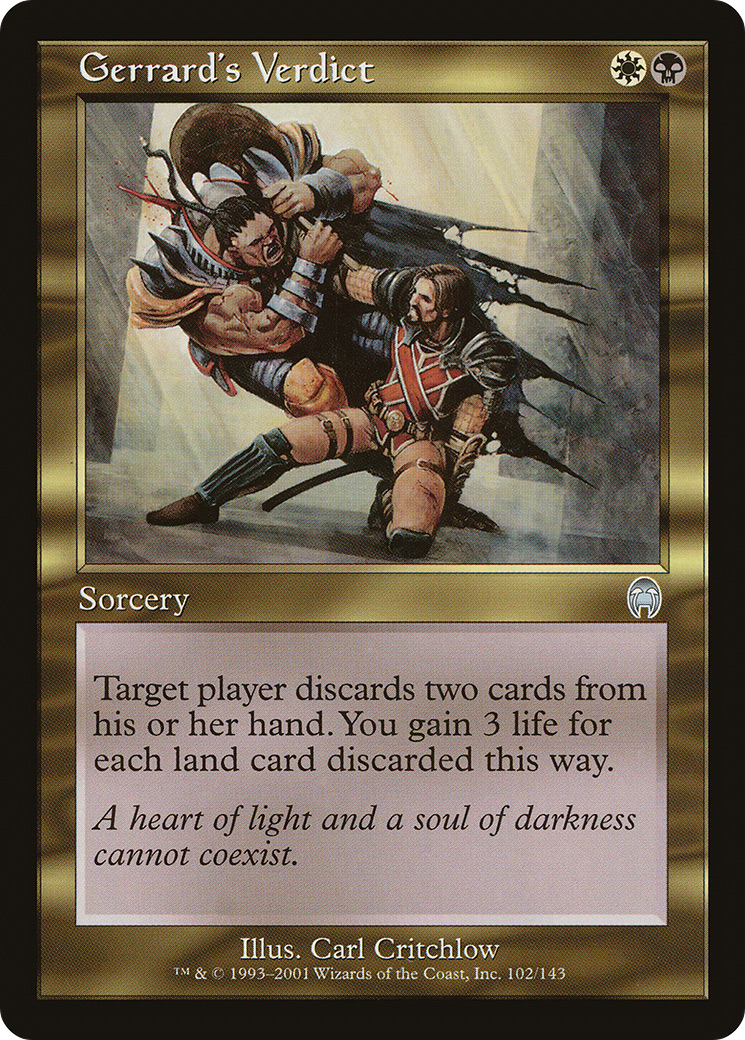 Gerrard's Verdict (APC-102) - Apocalypse - Premium MTG Single from Wizards of the Coast - Just $0.46! Shop now at Game Crave Tournament Store