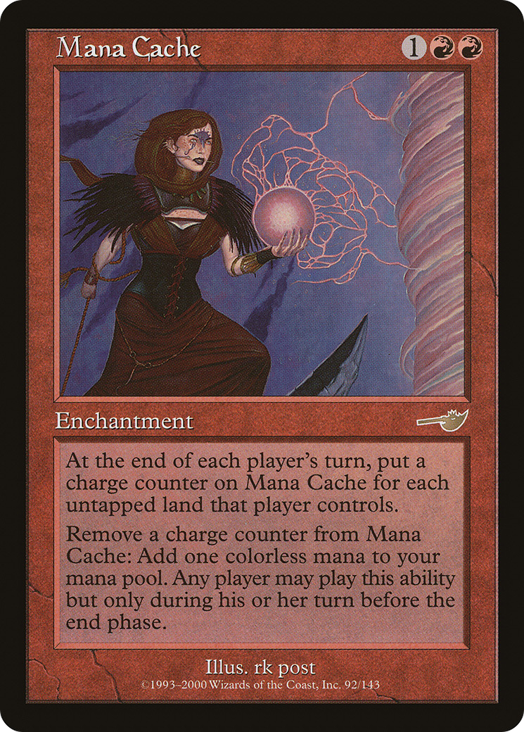 Mana Cache (NEM-092) - Nemesis Foil - Premium MTG Single from Wizards of the Coast - Just $9.79! Shop now at Game Crave Tournament Store