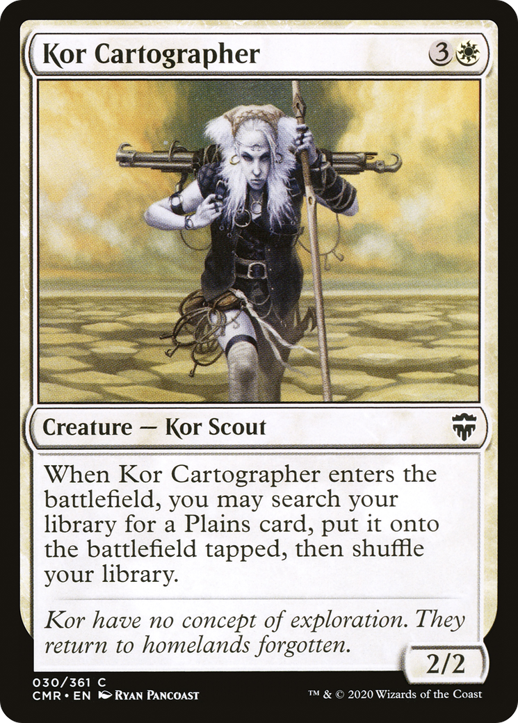 Kor Cartographer (CMR-030) - Commander Legends Foil - Premium MTG Single from Wizards of the Coast - Just $0.25! Shop now at Game Crave Tournament Store