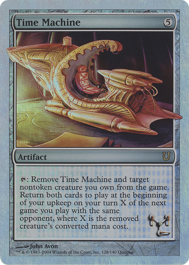 Time Machine (UNH-128★) - Unhinged Foil - Premium MTG Single from Wizards of the Coast - Just $30.40! Shop now at Game Crave Tournament Store
