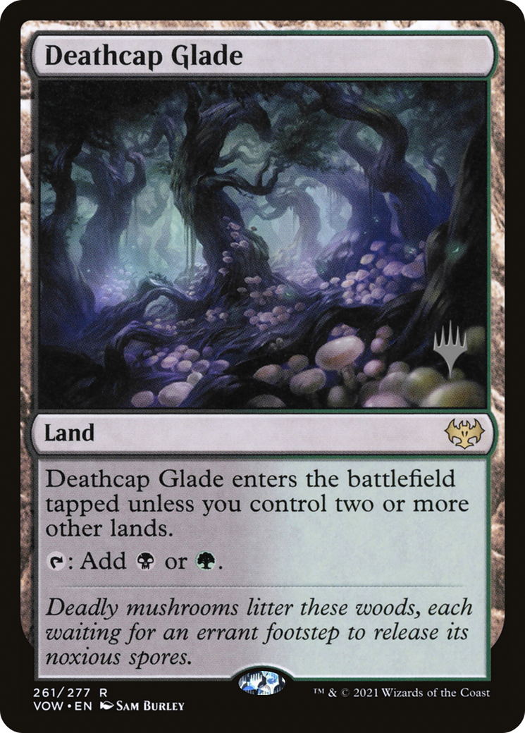 Deathcap Glade (PVOW-261P) - Innistrad: Crimson Vow Promos Foil - Premium MTG Single from Wizards of the Coast - Just $2.40! Shop now at Game Crave Tournament Store