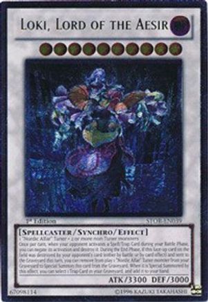 Loki, Lord of the Aesir (UTR) (STOR-EN039) - Storm of Ragnarok 1st Edition - Premium Yugioh Single from Konami - Just $15.06! Shop now at Game Crave Tournament Store