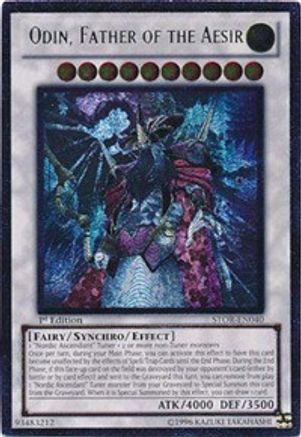 Odin, Father of the Aesir (UTR) (STOR-EN040) - Storm of Ragnarok Unlimited - Premium Yugioh Single from Konami - Just $5.77! Shop now at Game Crave Tournament Store