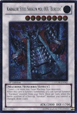 Karakuri Steel Shogun mdl 00X "Bureido" (UTR) (STOR-EN042) - Storm of Ragnarok 1st Edition - Premium Yugioh Single from Konami - Just $18.47! Shop now at Game Crave Tournament Store