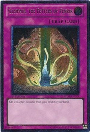 Gleipnir, the Fetters of Fenrir (UTR) (STOR-EN073) - Storm of Ragnarok 1st Edition - Premium Yugioh Single from Konami - Just $4.46! Shop now at Game Crave Tournament Store