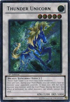 Thunder Unicorn (UTR) (DREV-EN040) - Duelist Revolution 1st Edition - Premium Yugioh Single from Konami - Just $6.26! Shop now at Game Crave Tournament Store