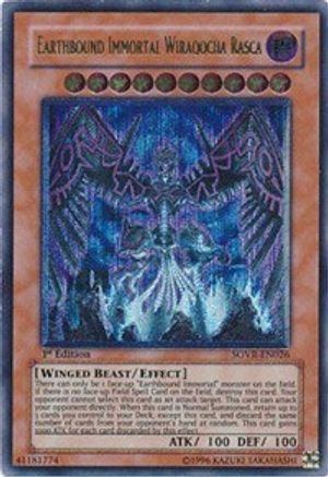 Earthbound Immortal Wiraqocha Rasca (UTR) (SOVR-EN026) - Stardust Overdrive Unlimited - Premium Yugioh Single from Konami - Just $9.70! Shop now at Game Crave Tournament Store