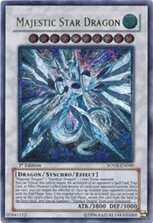 Majestic Star Dragon (UTR) (SOVR-EN040) - Stardust Overdrive Unlimited - Premium Yugioh Single from Konami - Just $14.71! Shop now at Game Crave Tournament Store