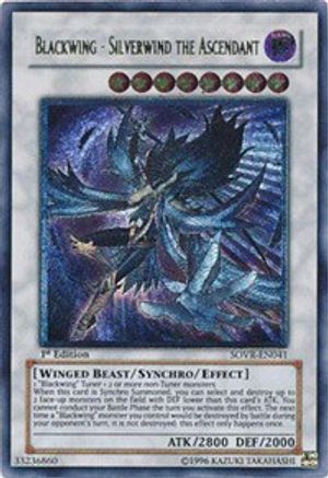 Blackwing - Silverwind the Ascendant (UTR) (SOVR-EN041) - Stardust Overdrive 1st Edition - Premium Yugioh Single from Konami - Just $38! Shop now at Game Crave Tournament Store