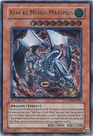 Koa'ki Meiru Maximus (UTR) (SOVR-EN081) - Stardust Overdrive Unlimited - Premium Yugioh Single from Konami - Just $4.99! Shop now at Game Crave Tournament Store